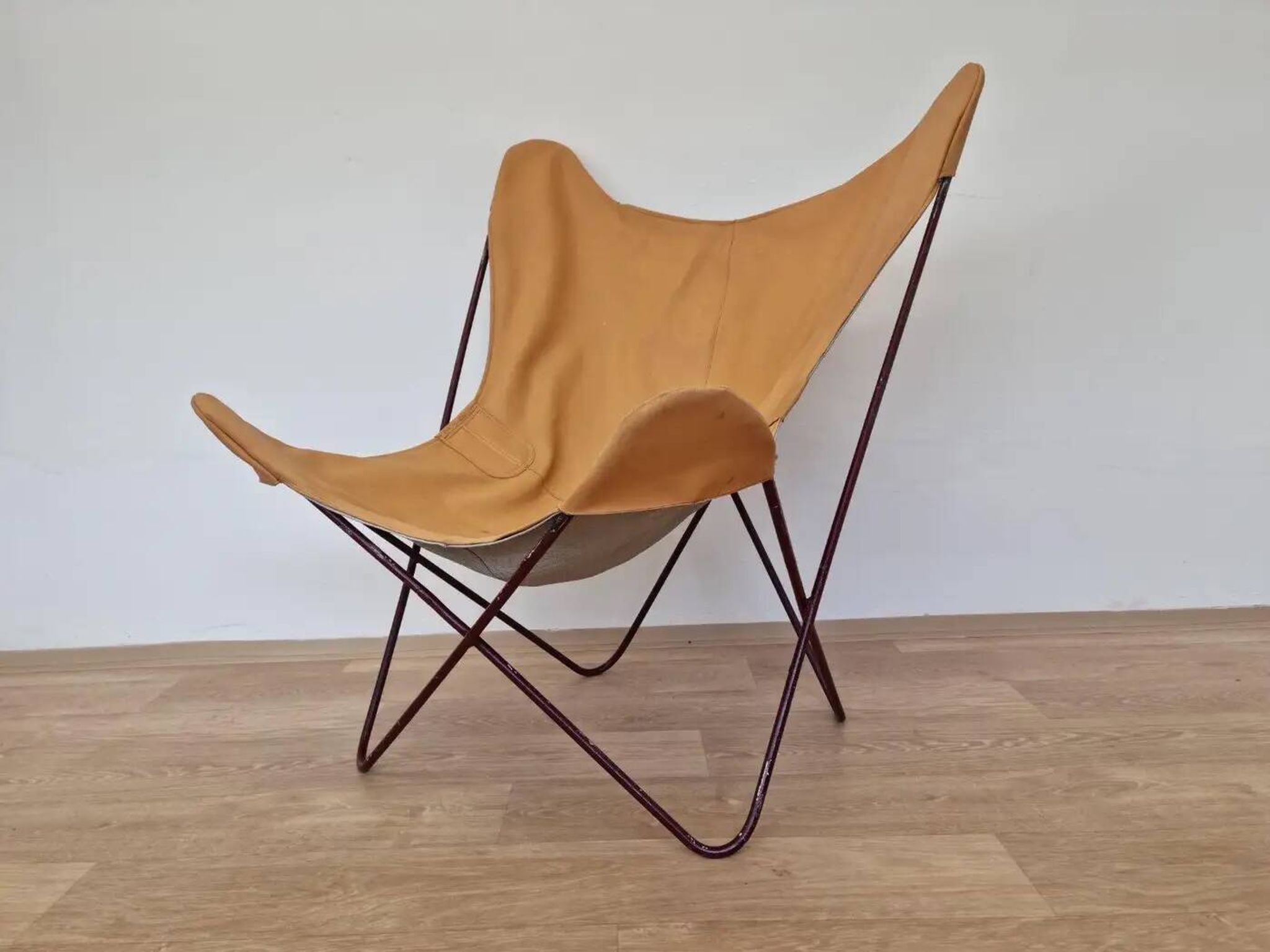 Vintage midcentury BKF Hardoy butterfly chair, 1970s