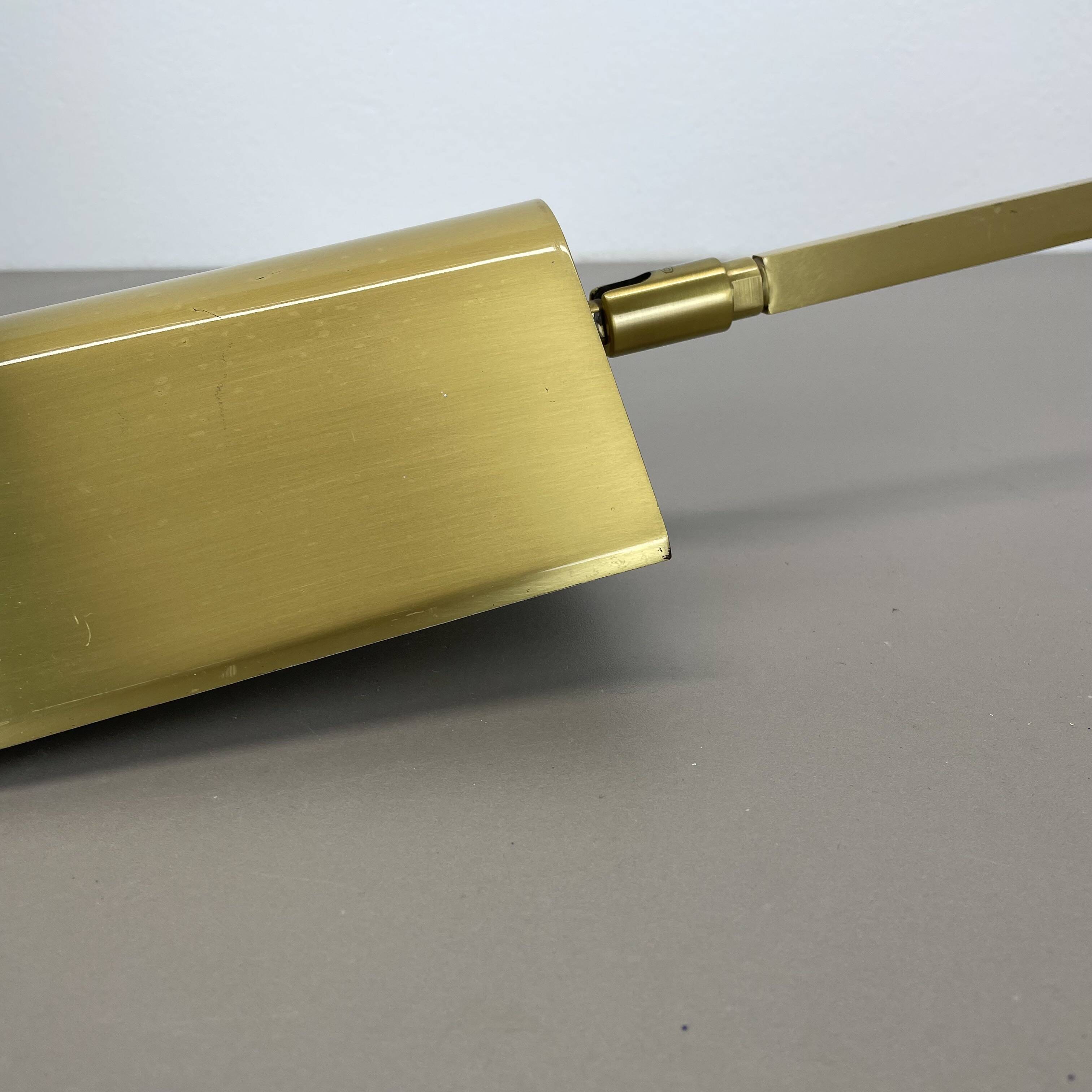 Large 77cm  omi swing arm brass acryl glass wall light italy 1970s