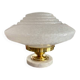 Art Deco lamp with a Clichy glass saucer