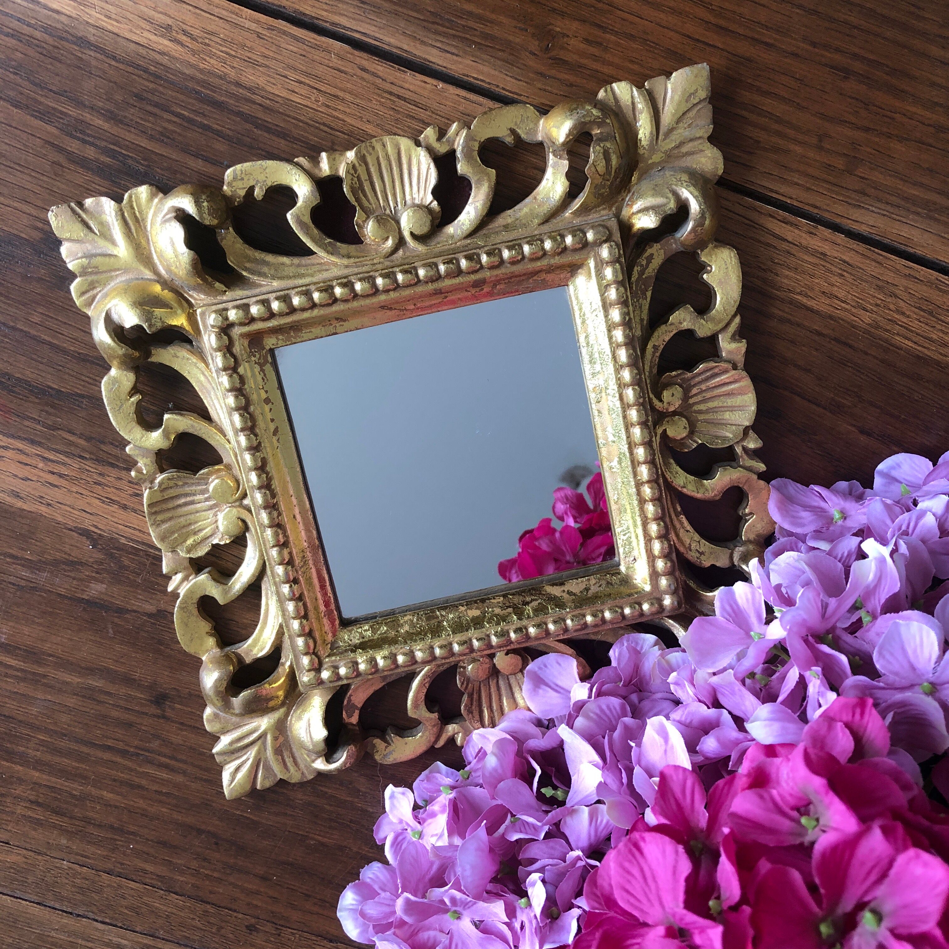 Gilded baroque mirror