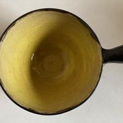 Signed mid century 1960 glazed earth cup