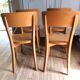 Lot de 4 chaises bistrot en bois peint