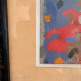 Framed Paper Painting WILLIAM BRUI contemporary abstract modernism