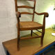Fauteuil paillé ancien
