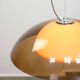 Lampe Space Age en forme d'ovni marron rare de Guzzini, années 1970