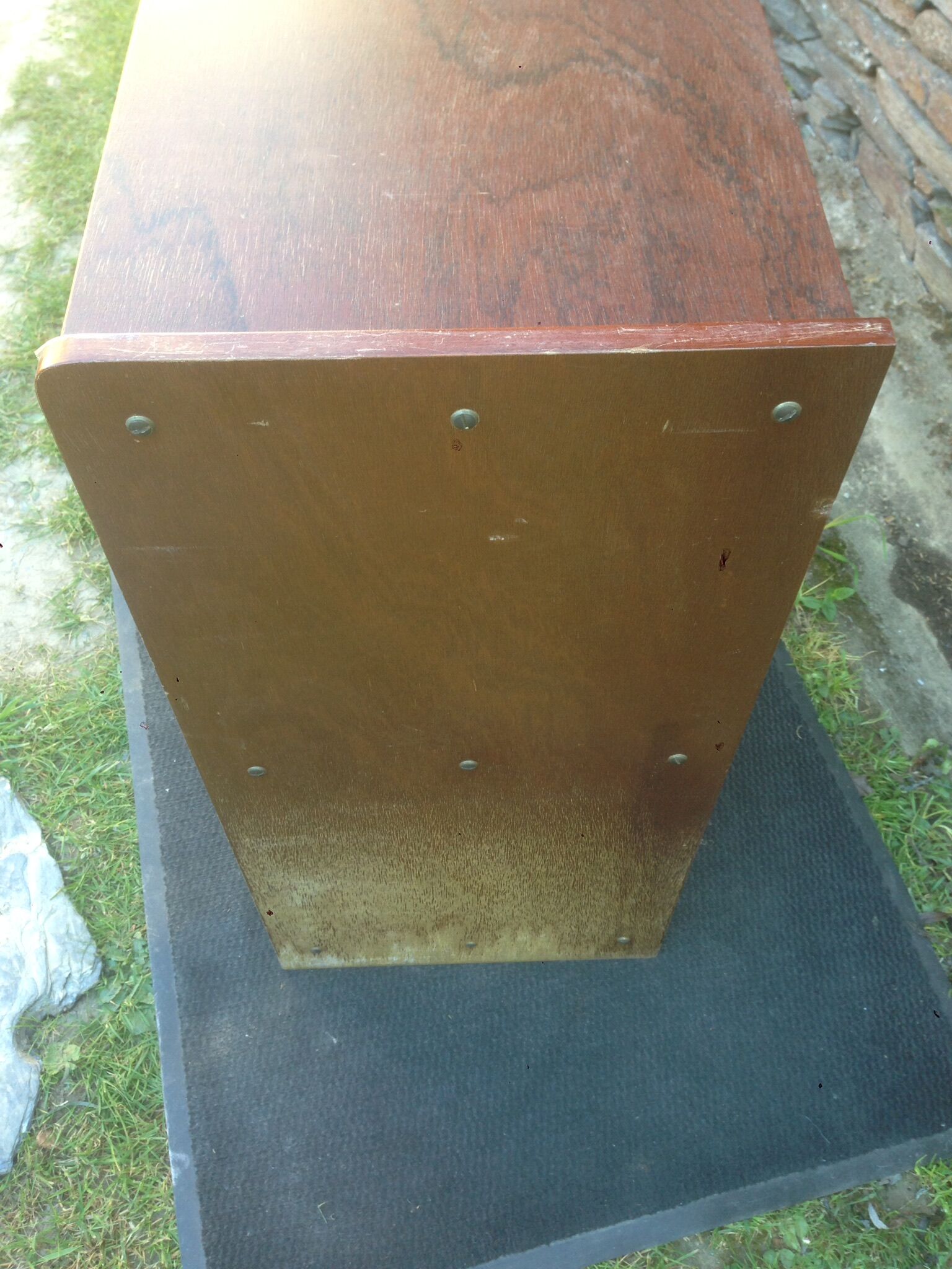 Vintage library in low teak