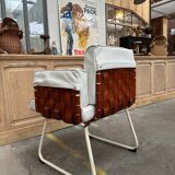 Fauteuil en cuir 80s
