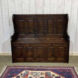 Banc coffre anglais en sapin moderne