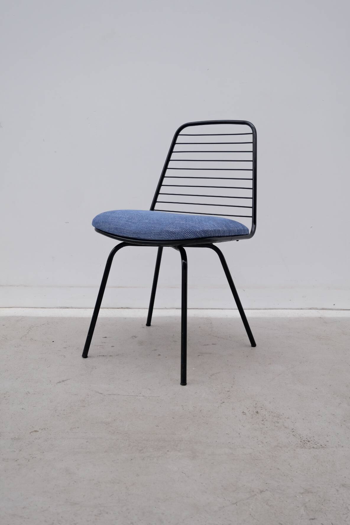 Jean-Louis Bonnant chair in metal and fabric, 1950