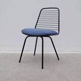 Chaise de jean-louis bonnant en métal et tissu, 1950