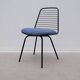 Jean-Louis Bonnant chair in metal and fabric, 1950