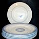 Flat plates Alhambra earthenware of Clairefontaine J.S & G "Terre de fer" 22.5cm