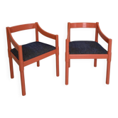 Chaises Carimate par Vico Magistretti pour Cassina, Italie, 1960, ensemble de 2