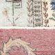 7x11 Rug For Living Room Red Green Bordered Vintage Area Rug, 215x335Cm