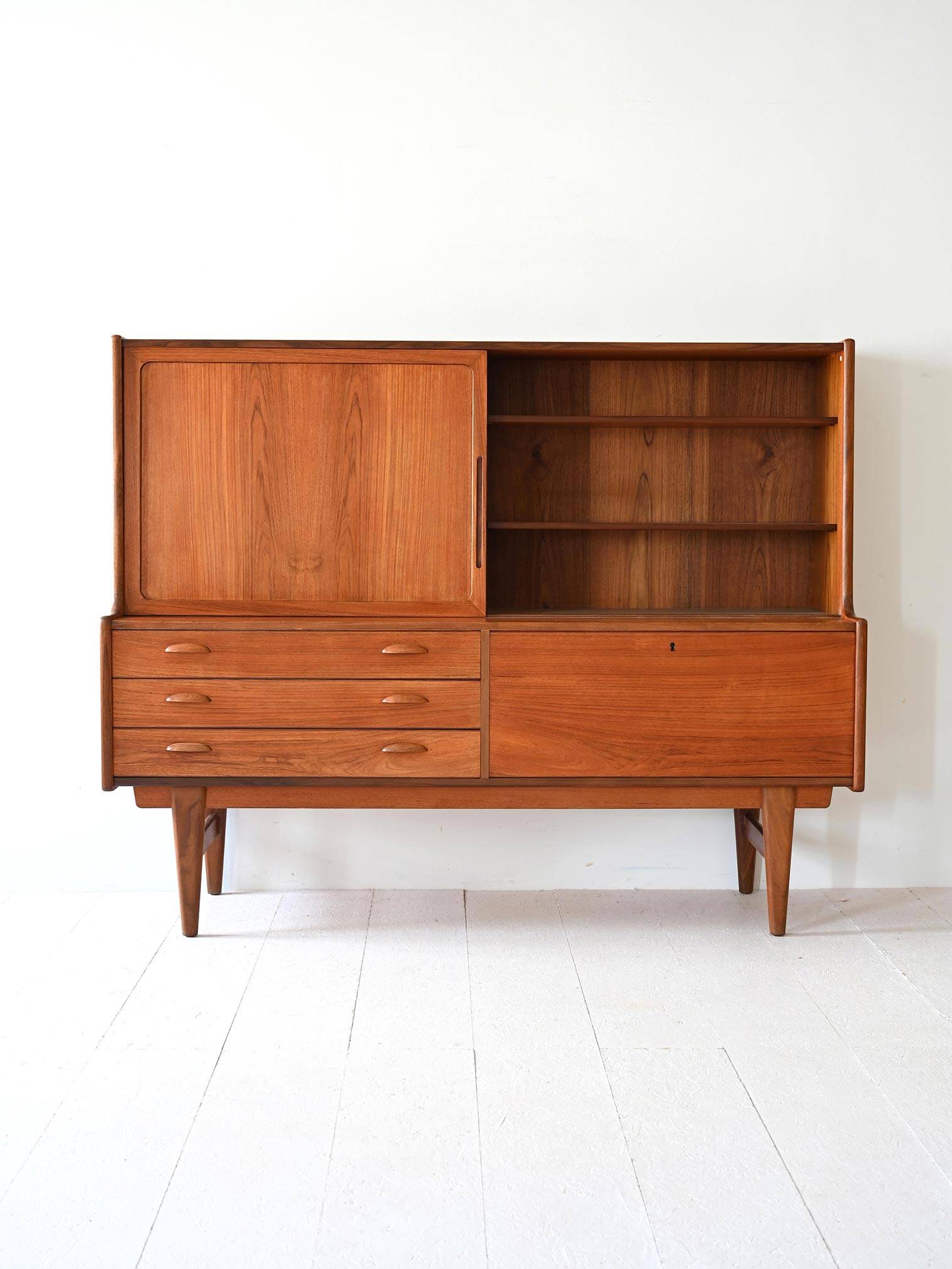 1960s Scandinavian Teak Sideboard Cabinet