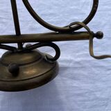 Vintage kerosene lamp copper wall light