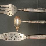 Argenterie, service à poisson 3 pièces style Empire début XXème