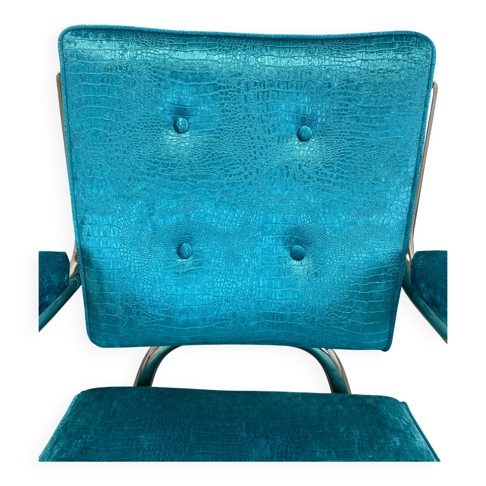 Extravagant Chrome Bauhaus Armchairs