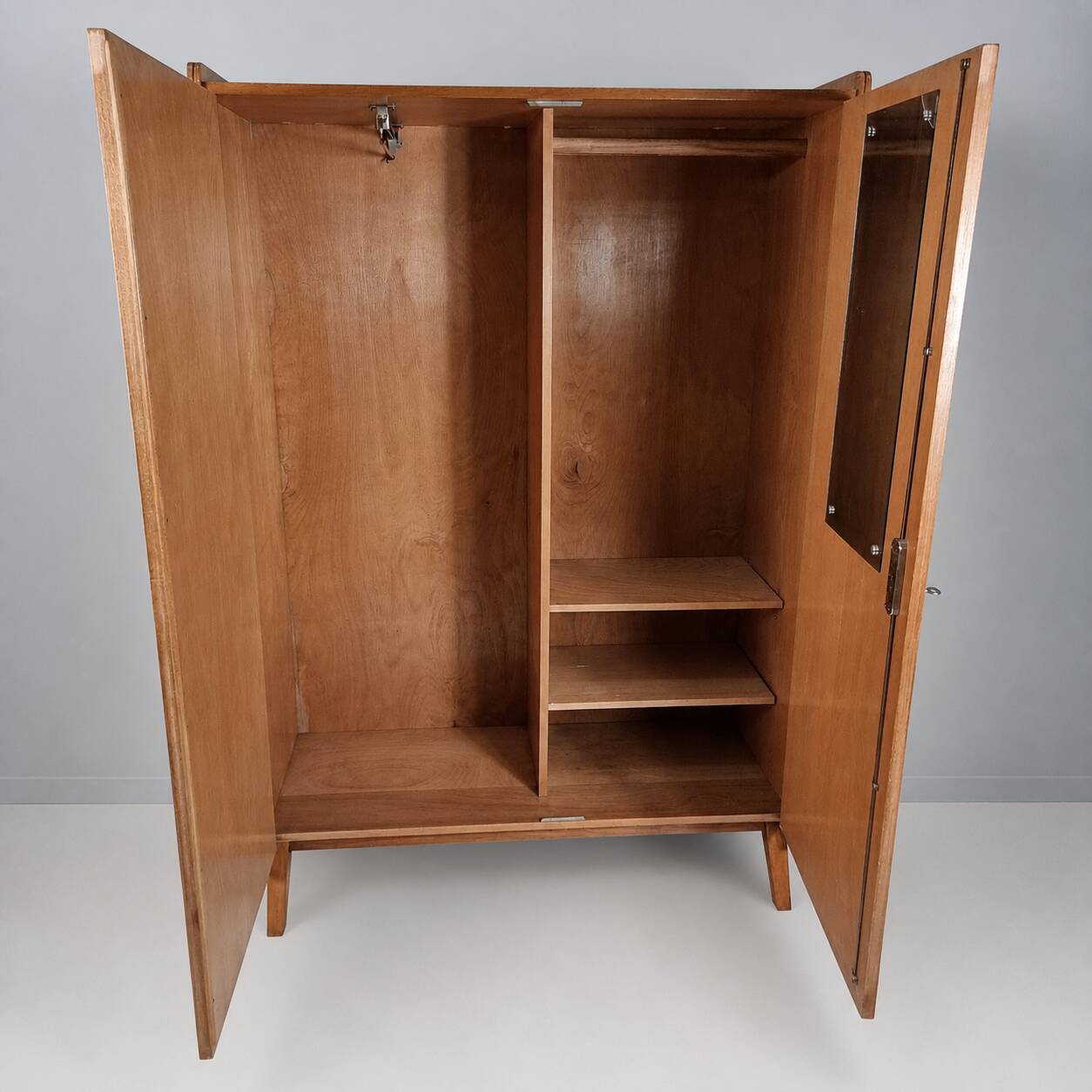 Vintage Wardrobe in Ash by Tatra Nabytok, 1970s