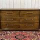 Art Deco style commode from the 1950s in walnut and oak - American manufacturer