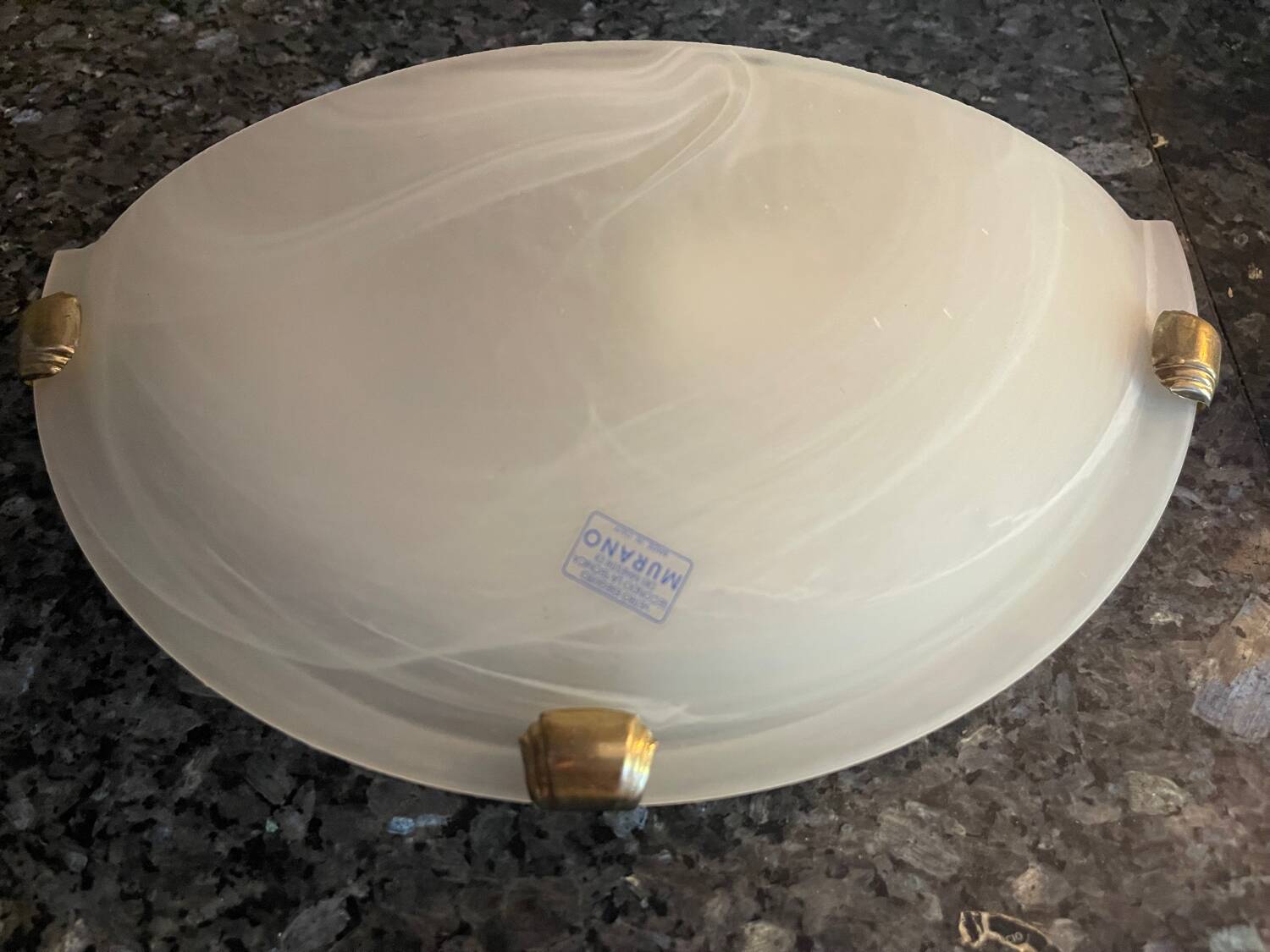 Pair of Murano glass wall lights, Italy 1990