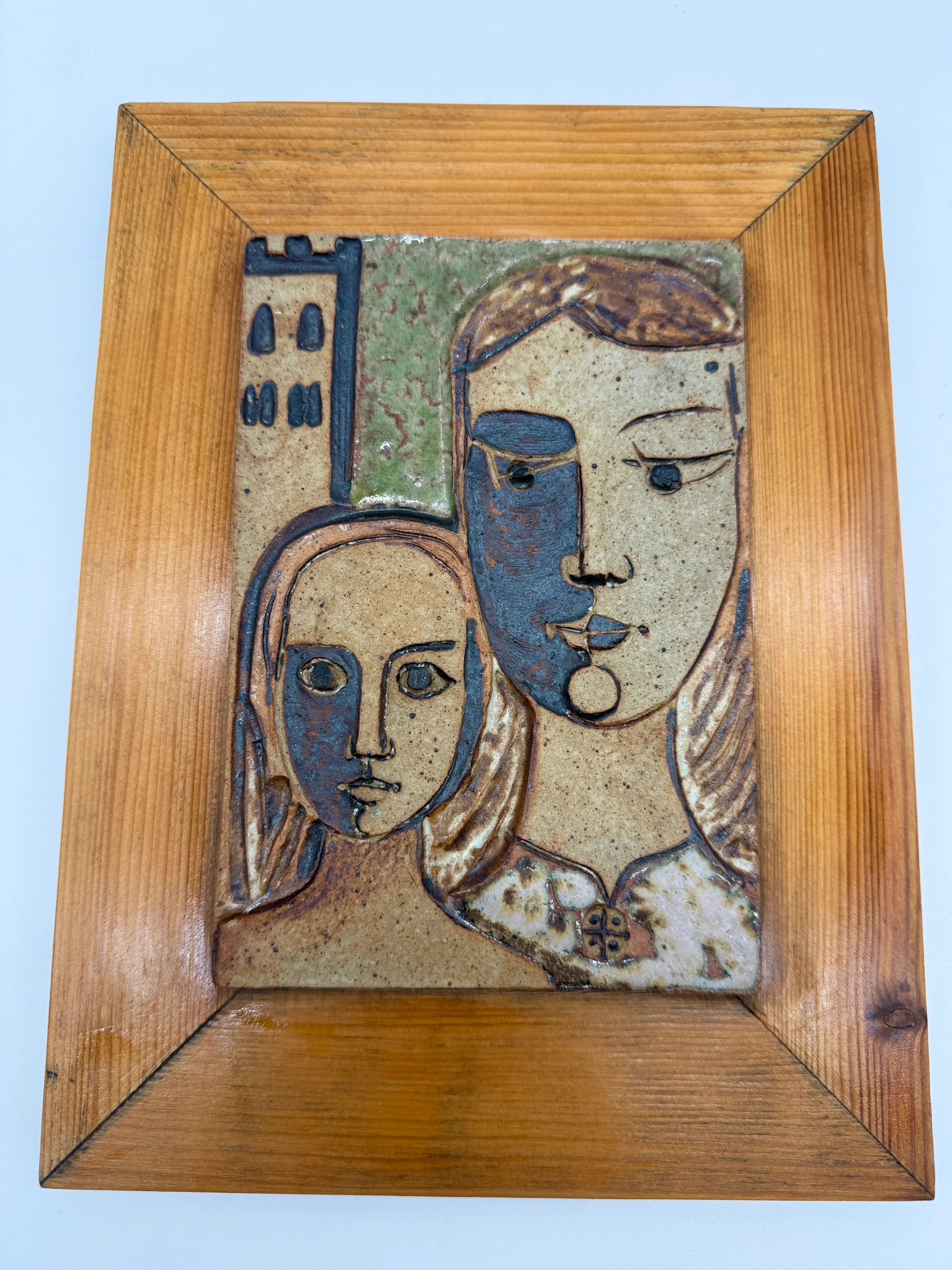 Wall ceramic by Father Paoli – Saint-Michel-de-Cuxa, 1973