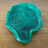 Plat Ancien Condimentier VALLAURIS Céramique Verte Art De La Table Vintage