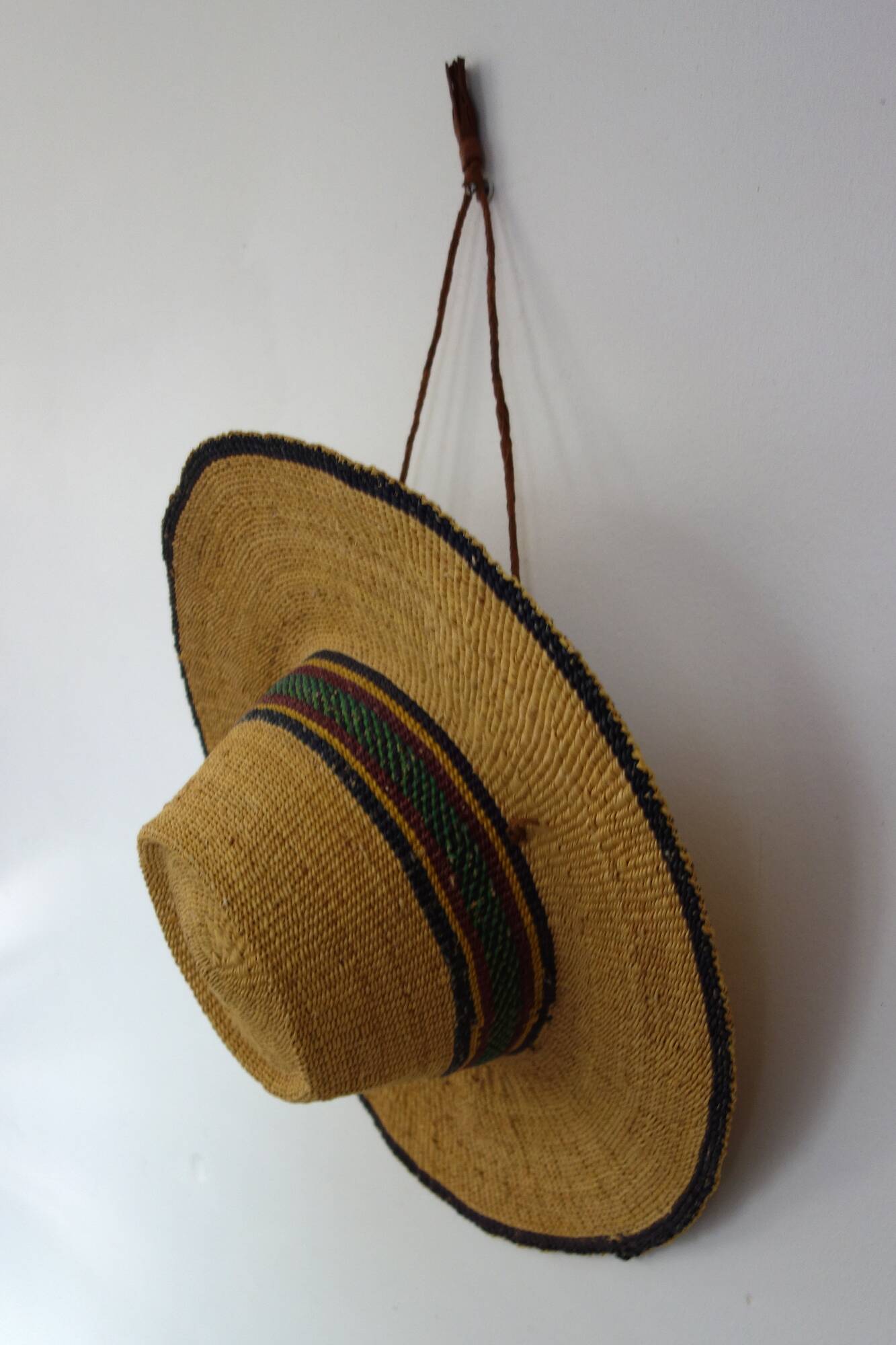Vintage straw hat from Ghana