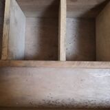 Wooden crate box 46.2x19.3cm with compartments