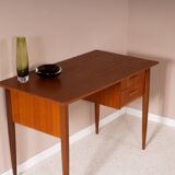 Scandinavian teak desk, 2 drawers
