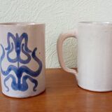 Deux mugs en ceramique