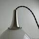 Old large ovoid suspension 1970 in vintage opaline