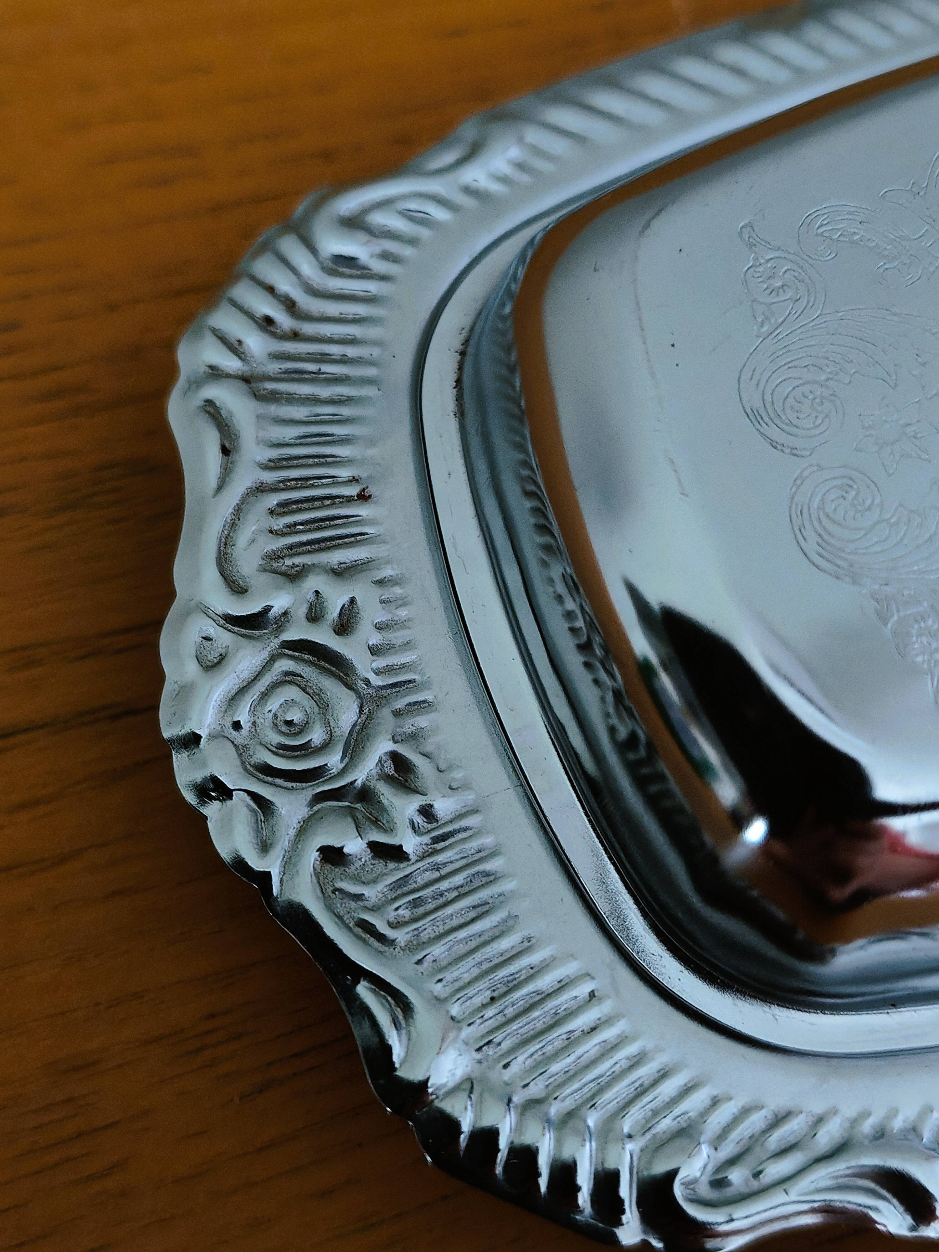 Vintage aluminium butter dish