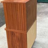 Chest of drawers buffet 2 bodies Scandinavian wooden display cabinet with 3 drawers