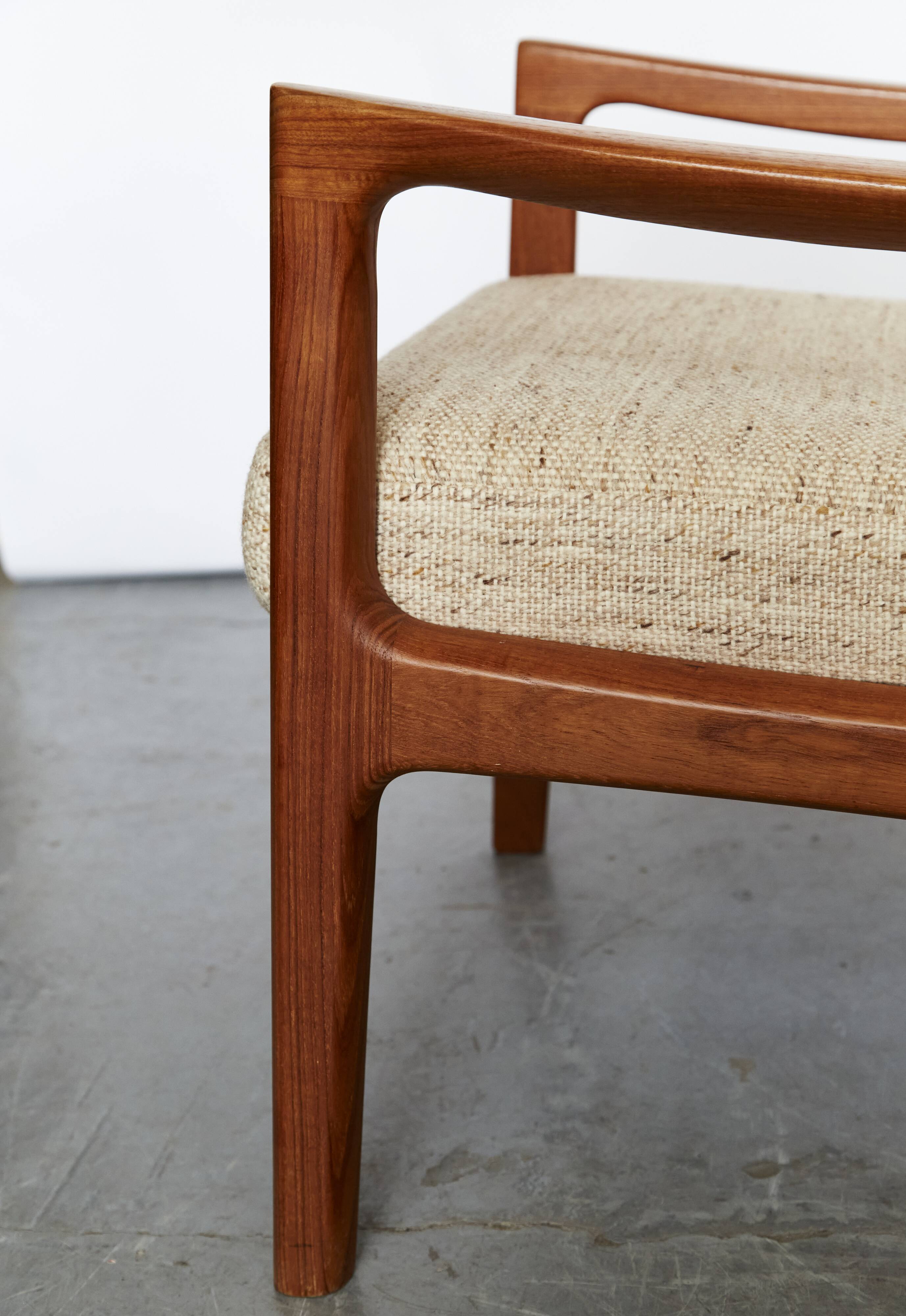 Mid-Century "Senator" Highback Chair by Ole Wanscher for Peter Jeppesen