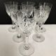Set de 6 verres à vin en cristal taillé de Saint Louis modèle Chantilly