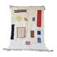 Off-white Moroccan rug with geometric patterns, 250cm x 150cm