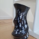 Vase Vallauris bleu forme libre