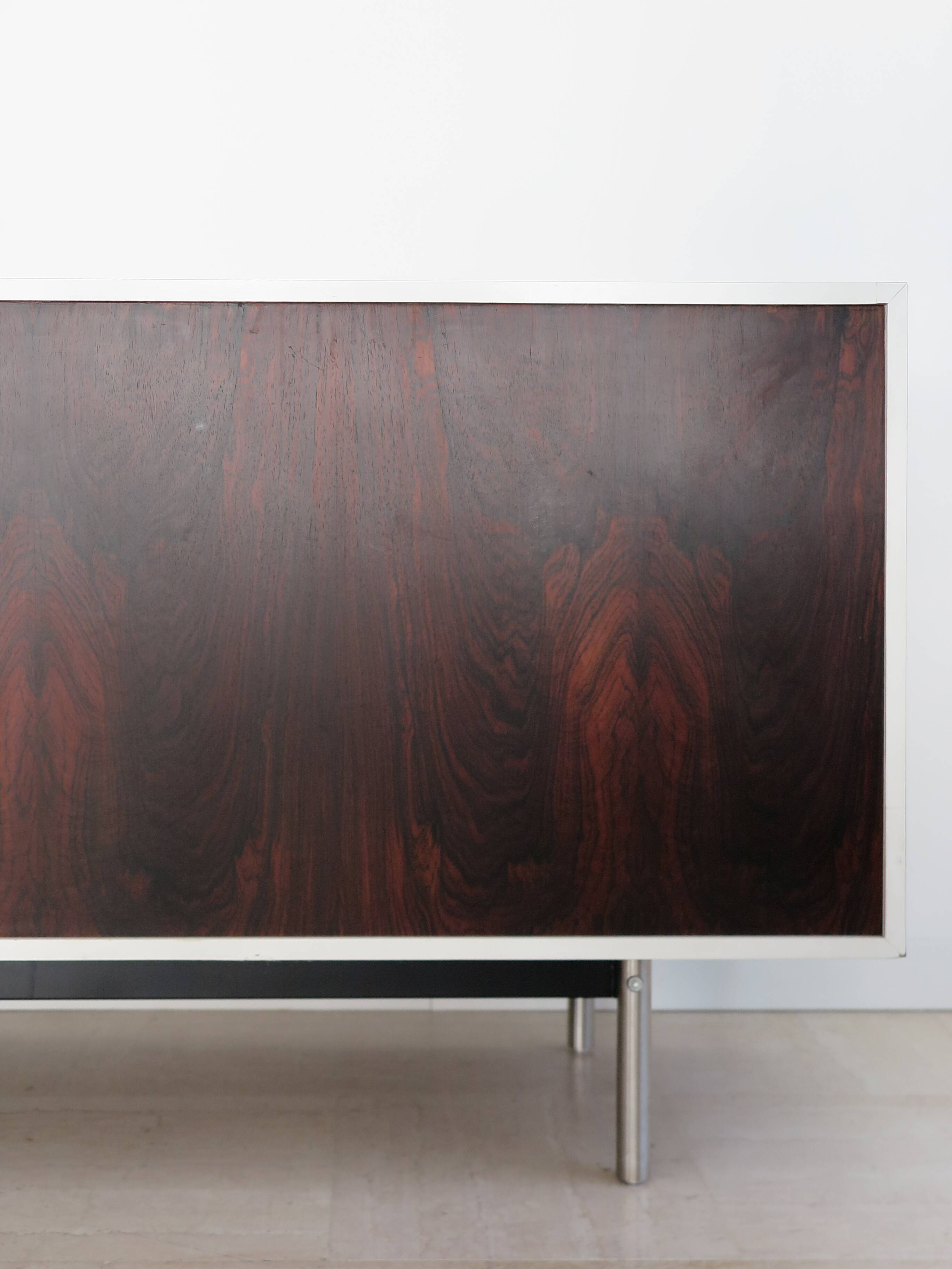 Formica rosewood midcentury sideboard, Italy 1960s