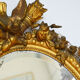 Mirror oval medallion 19th 90x61cm style Louis XVI