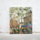 Old painting painting on canvas Montmartre, Paris