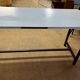 Blue formica table & chairs set