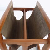 Teak magazine rack by Aksel Kjergaard for Salin Mobler