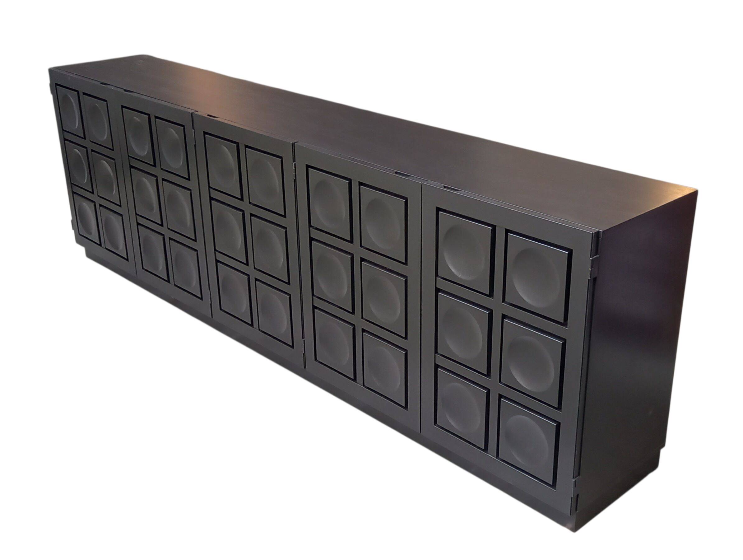 Brutalist sideboard by Frans Defour, "Torino" model, 1970s