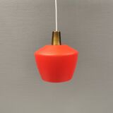Hanging lamp in double layer glass, Danish from the 1970s-80s.