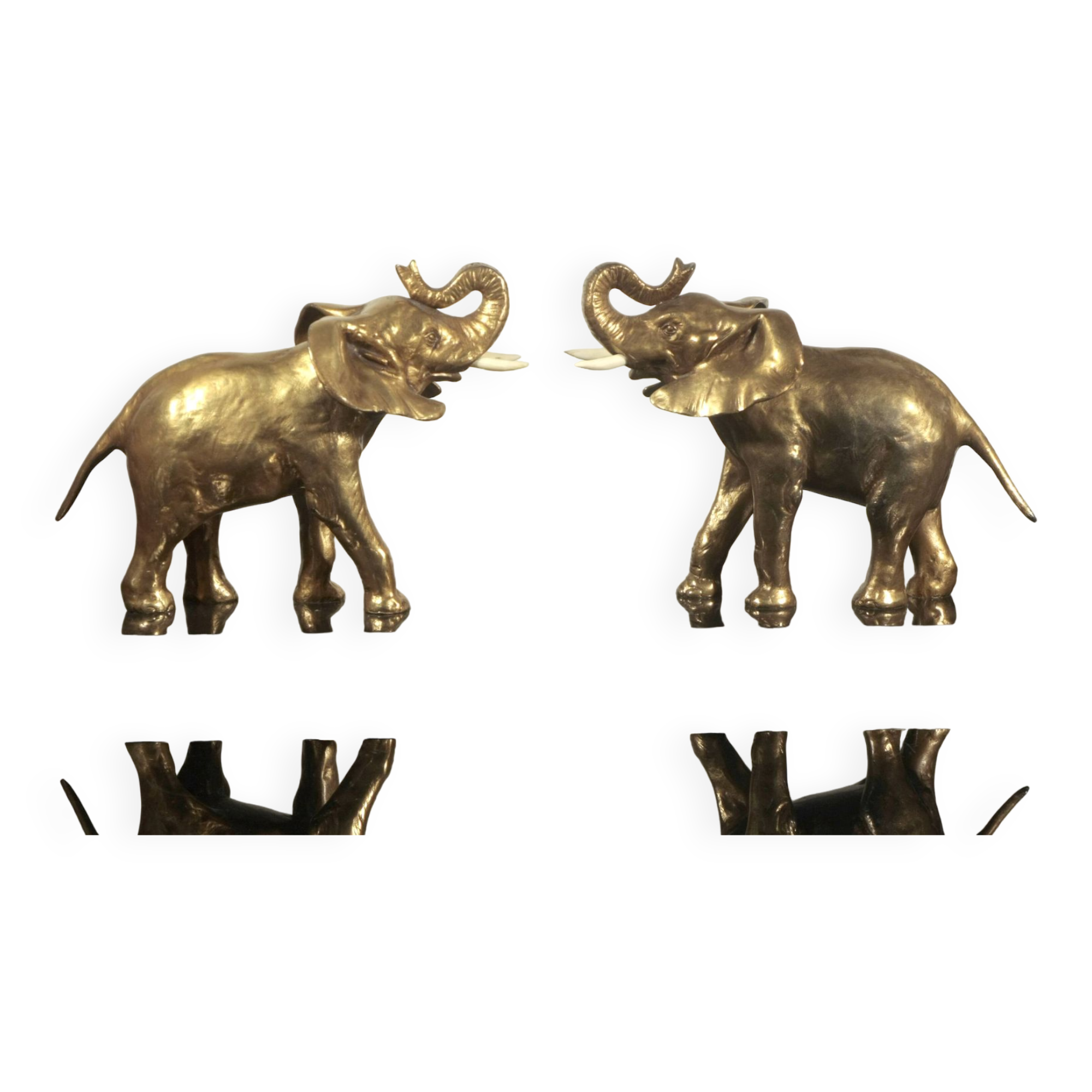 Elephant bookend "r garreau"