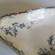 Dish ravier of Lunéville KG decorates Passiflore flowers late 19th