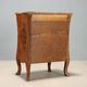 Ancient Baroque cabinet in walnut and cherry wood, Italy, 18th century.
