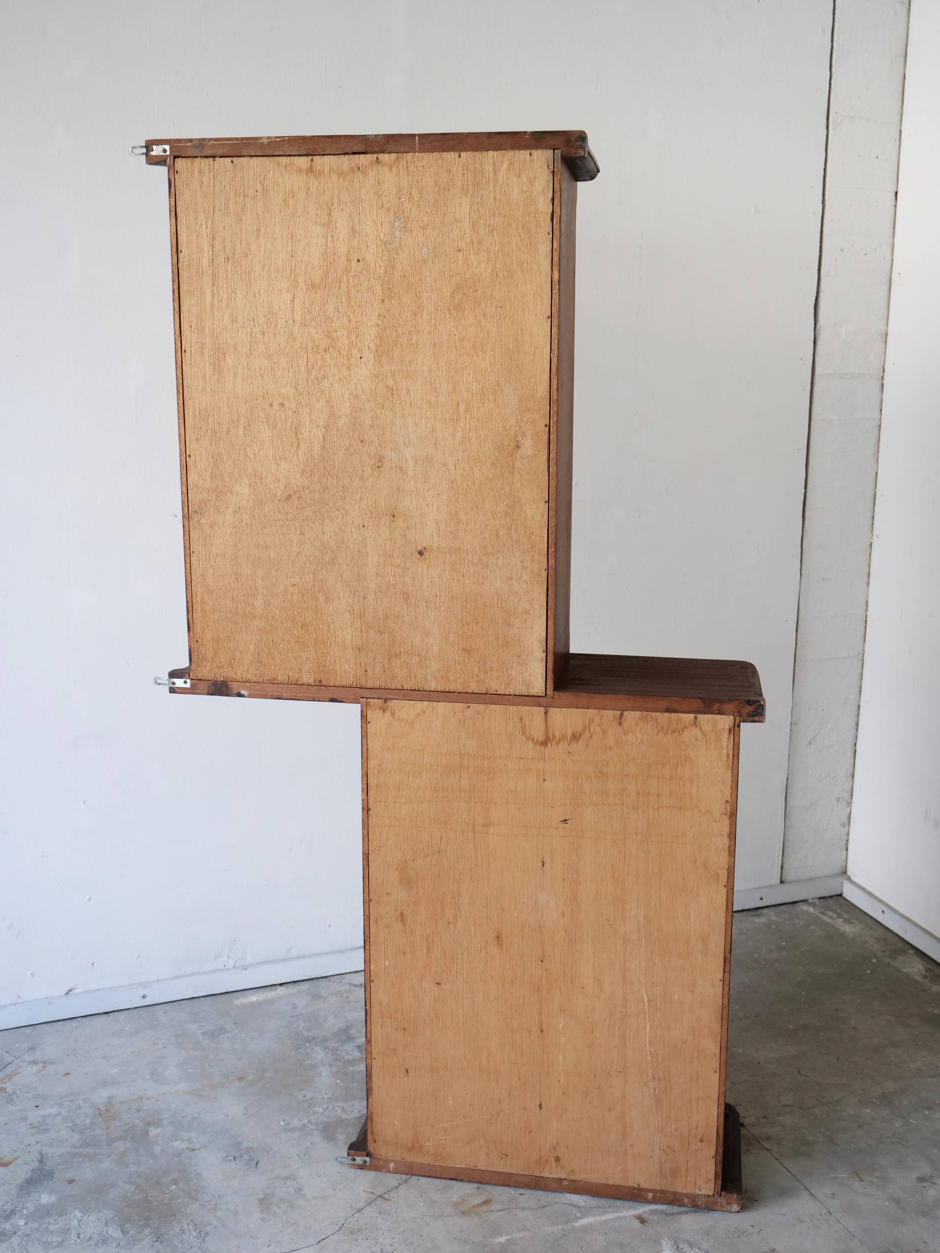 Art deco wall shelf in solid wood