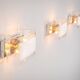 Set of three La Murrina wall lamps in Murano glass